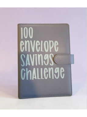100 Envelope Savings Challenge Binder Light Purple - Brand New